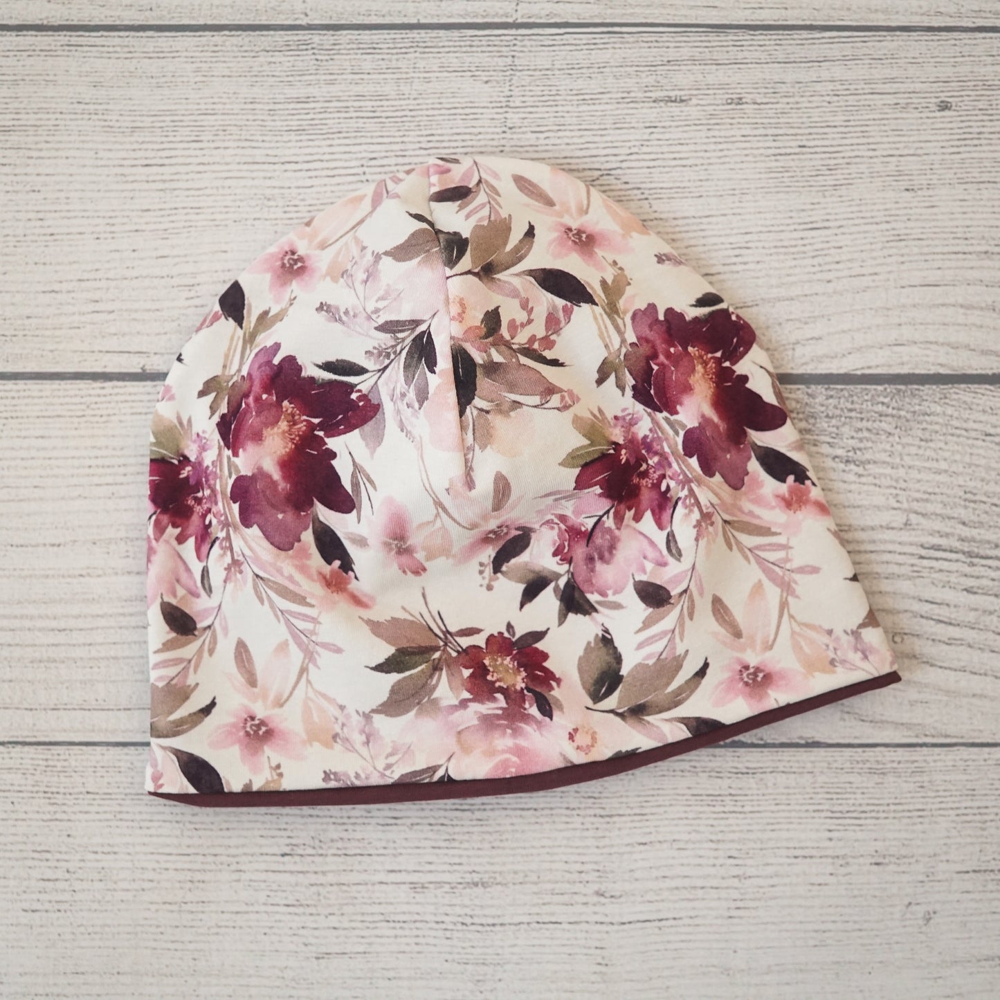 Wende Beanie - Blumen
