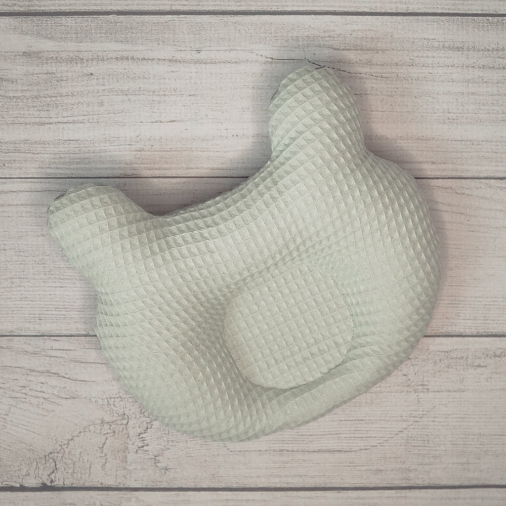 Waffelpique grün/ Punkte