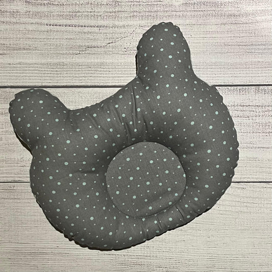 Waffelpique grün/ Punkte